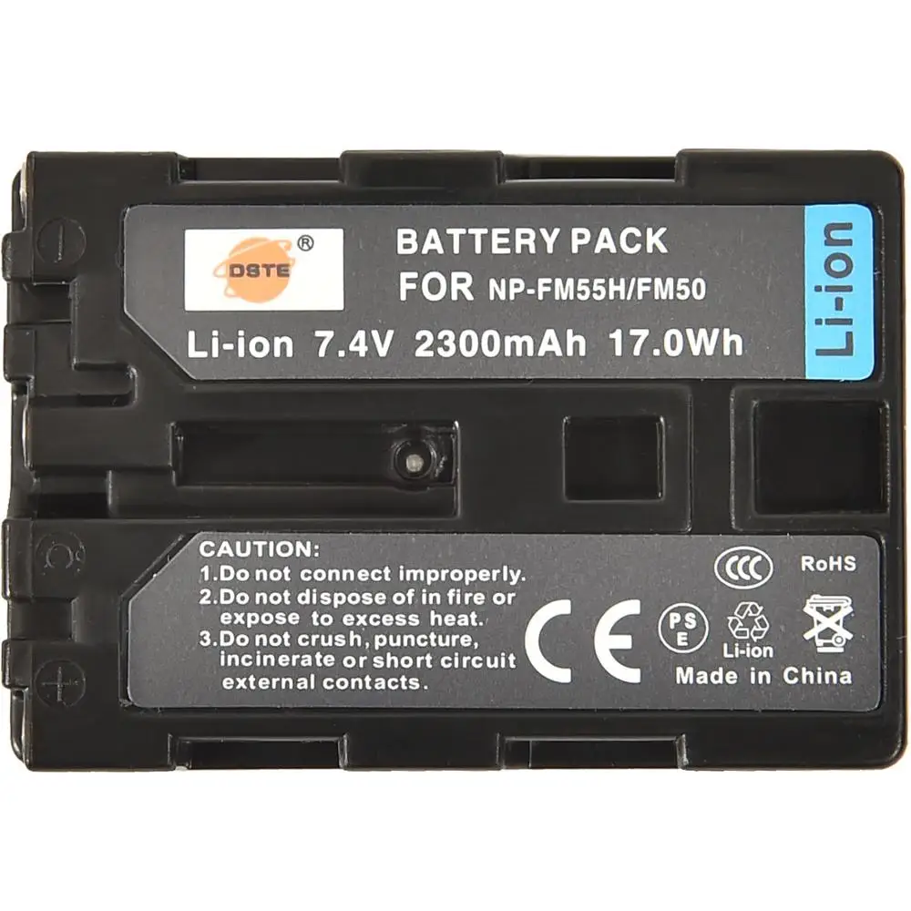 Аккумулятор DSTE NP-FM50 2 шт. для камер Sony DCR-TRV24 TRV240 TRV240K TRV245E TRV24E TRV25 TRV250E TRV255E |
