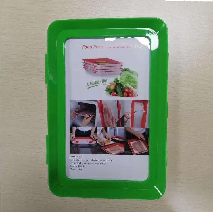 

Creative Food Preservation Tray Stackable Food Fresh Tray Magic Elastic Fresh Tray Reusable Food Storage Container
