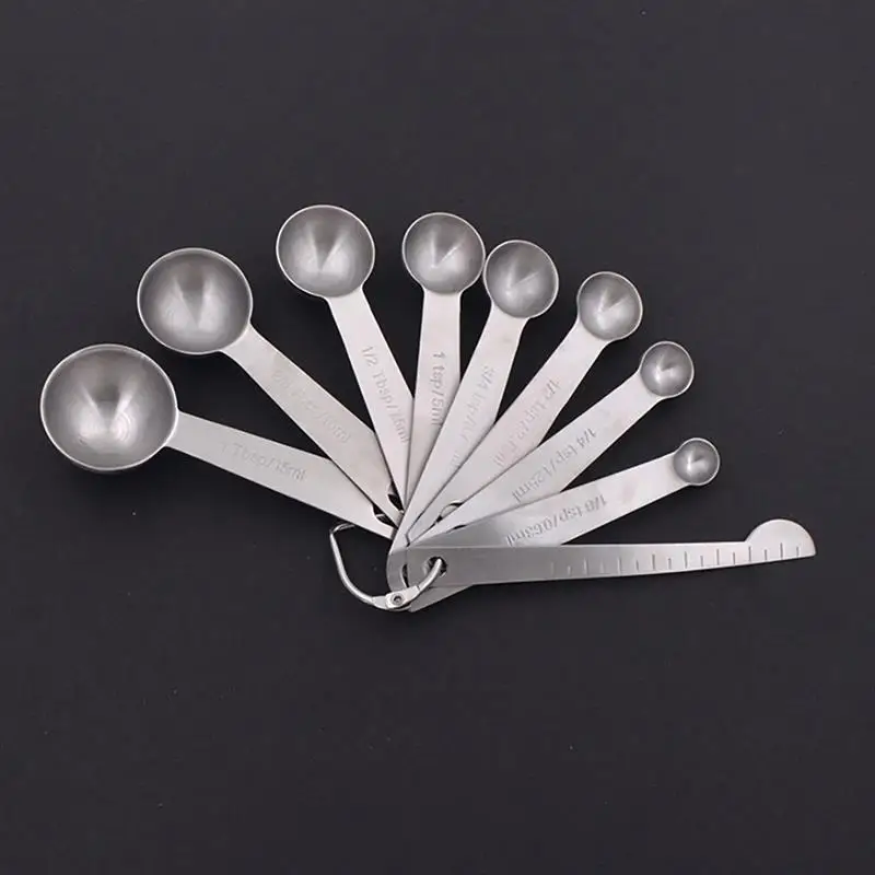 9 шт./компл. мини мерная ложка из нержавеющей стали измерительные ложки для кофе