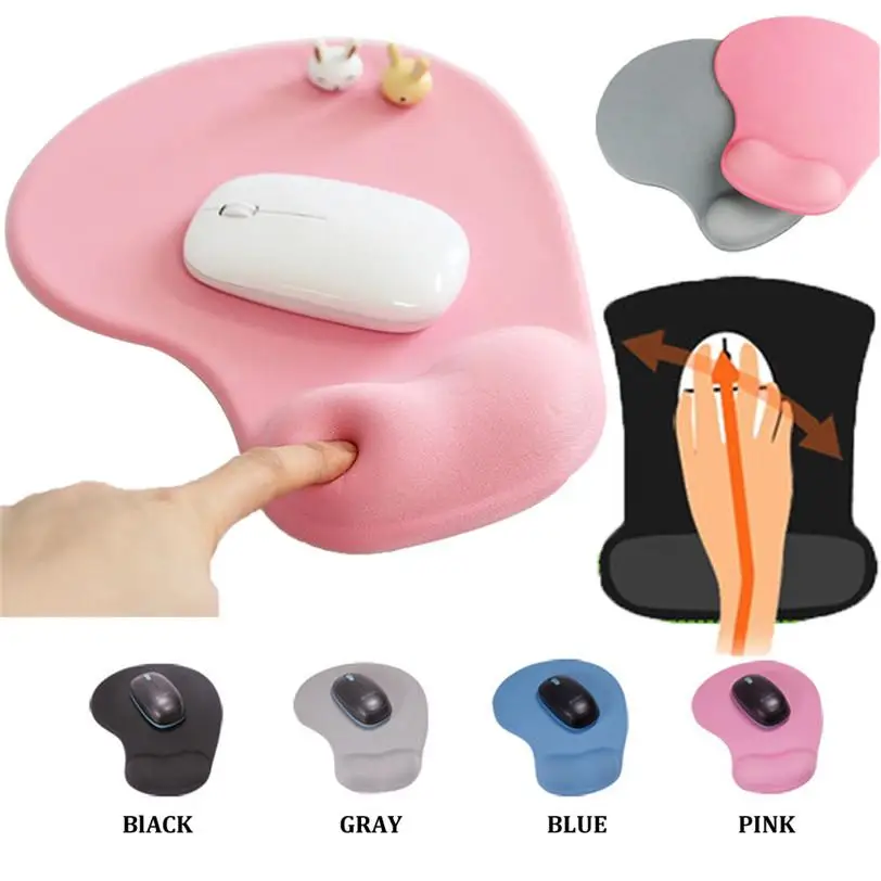 

Thicken Mouse Pad Support Wrist Comfort Mouse Pad Mat Mice Mousepad Mat For Game Computer PC Laptop Desk Pads Wristband Support