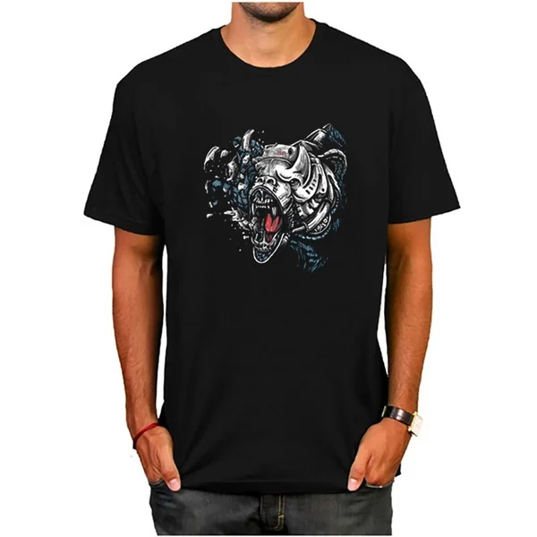 

wrecked bear T shirts Men printed Short sleeve T-shirt for men T shirt men Tops