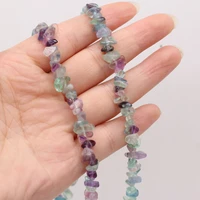 5 8mm natural fluorite beaded irregular gravel beads for jewelry making diy necklace bracelet accessries length 40cm