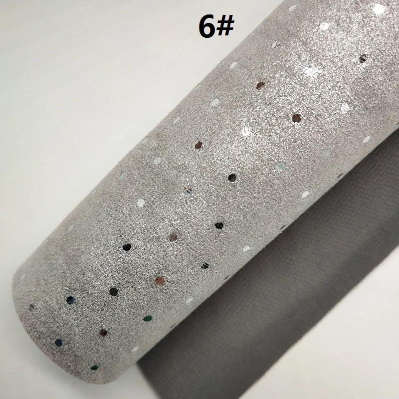 6 1 шт. 21X29 см бархатная ткань в горошек для изготовления луков LEOsyntheticoDIY T103 - Цвет: 6