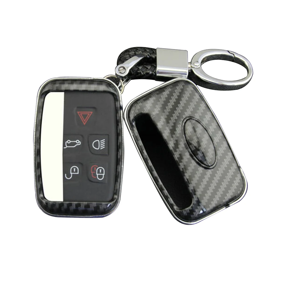 

1 шт. Жесткий автомобильный брелок из углеродного волокна подходит для Jaguar Land Rover чехол Аксессуары