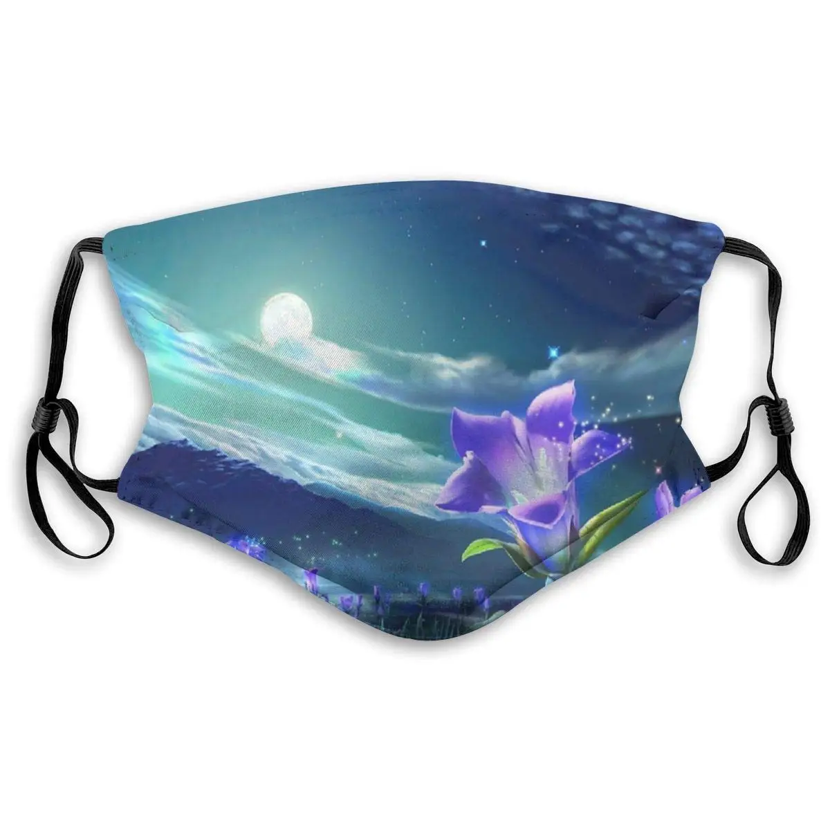 

Многоразовый пылезащитный моющийся фильтр с цветами в волшебном мире, многоразовый ветрозащитный Теплый Хлопковый чехол для лица