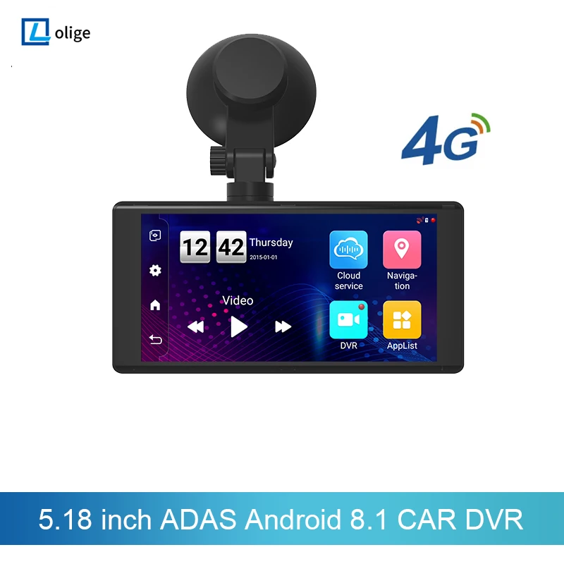

Видеорегистратор автомобильный, 5 дюймов, 2 + 16 ГБ, Android 1080, Wi-Fi, GPS
