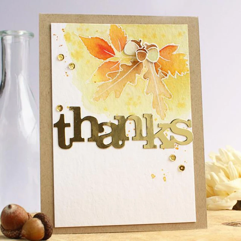 Спасибо слово высечки для изготовления открыток спасибо слова Скрапбукинг