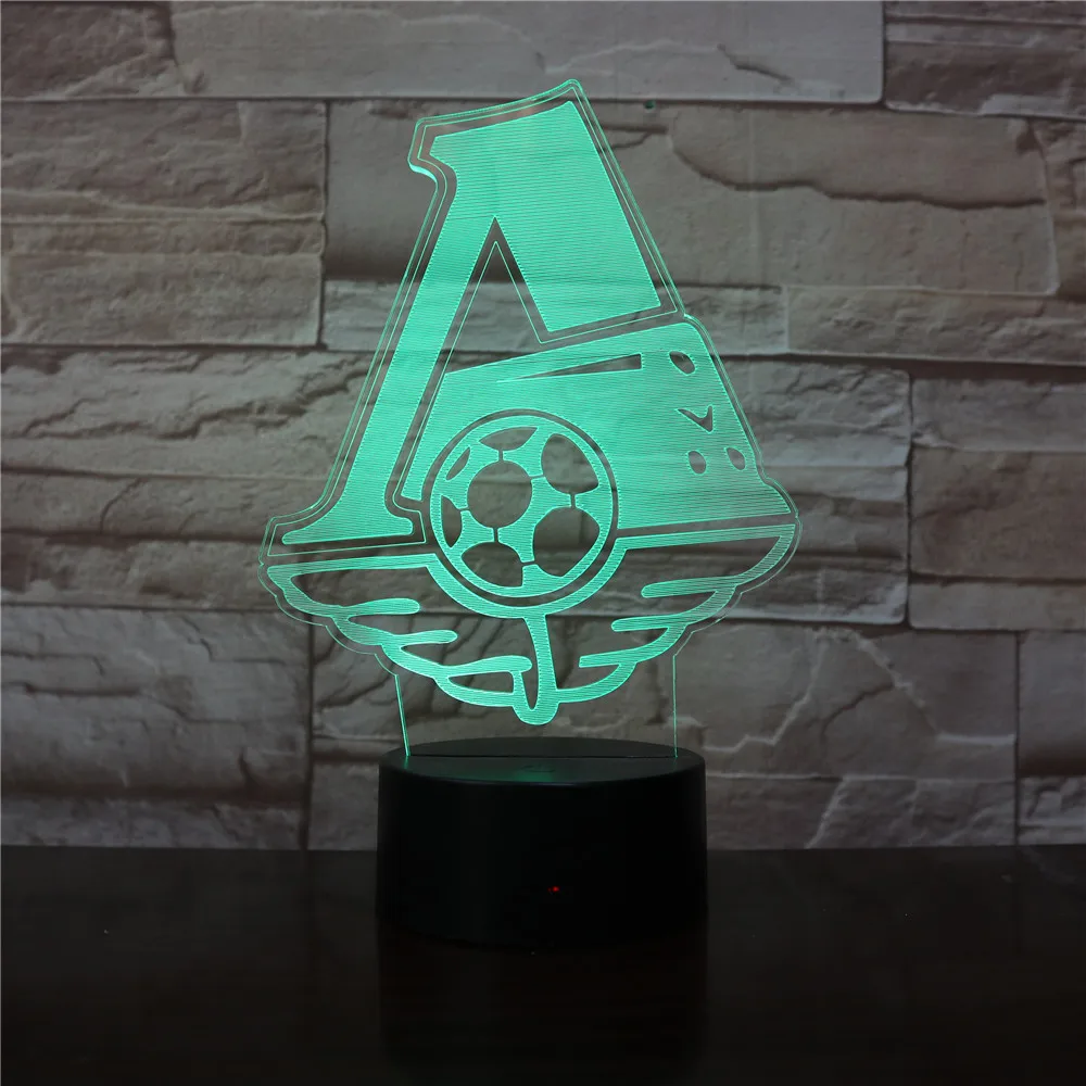 FC Lokomotiv Россия футбольный клуб светодиодный 3d-ночник для офиса домашние украшения для комнаты Дети Мальчики ночник дропшиппинг