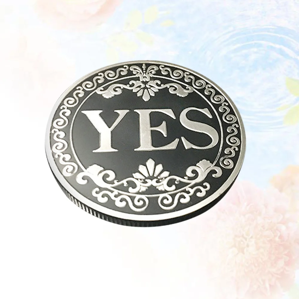 

1pc YES or Decision Coin Embossment Commemorative Coin Game Party Souvenir Gift