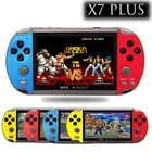 Новая портативная игровая консоль X7 PLUS в стиле ретро, 6000 встроенных классических игр, портативный мини-видеоплеер, экран 4,3 дюйма IPS, 8 ГБ + 32 ГБ