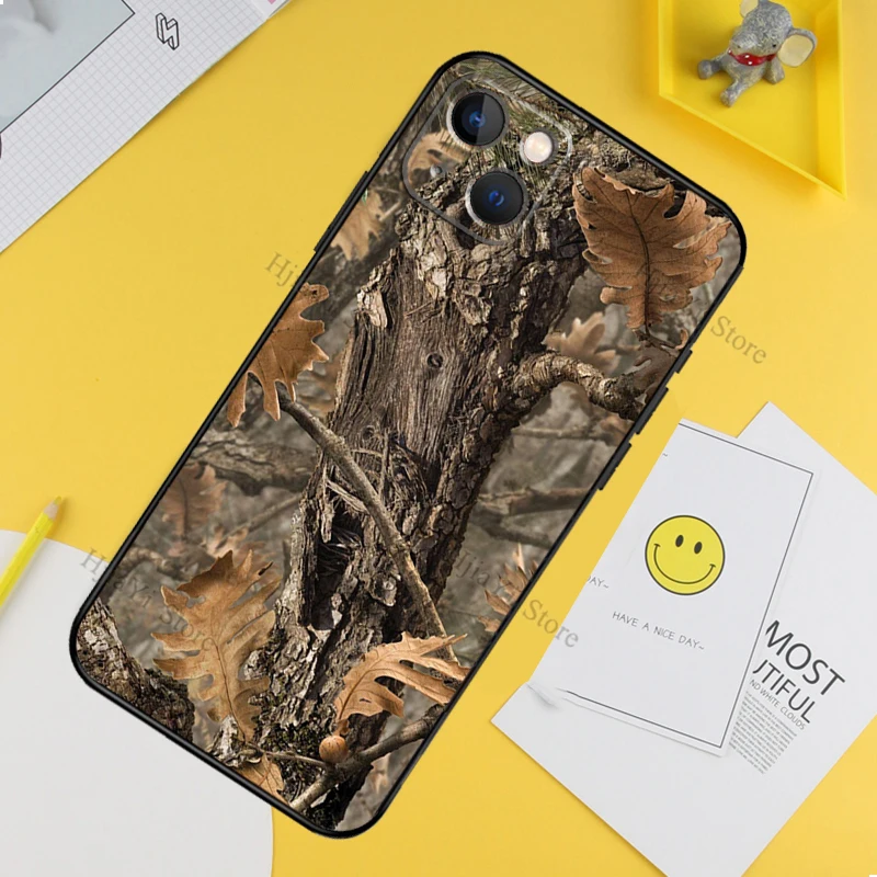 Hunting Camo Case For iPhone 13 11 12 14 Pro Max XR XS X 7 8 Plus SE 2020 Mini Bumper Cover Capa | Mobile Phone Cases &amp Covers