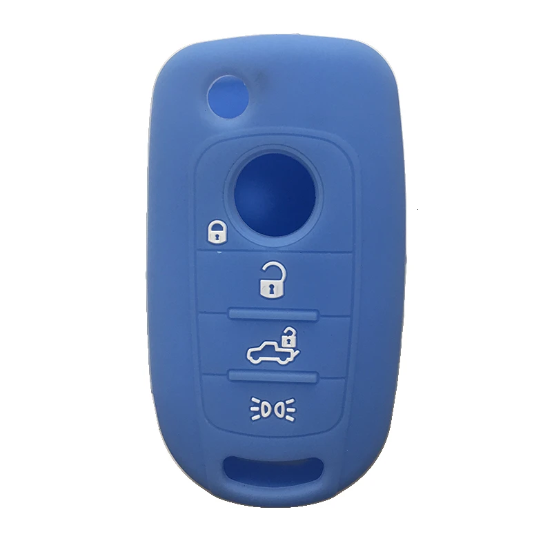 Силиконовый чехол брелок для ключа с дистанционным управлением FIAT Nuovo грани Торо