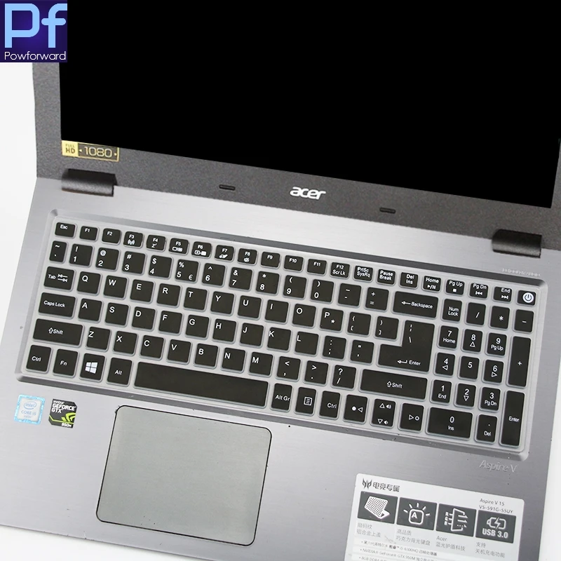 Чехол для клавиатуры ноутбука Acer Aspire E 15 E5 574G 575(G) 576G /Aspire 3 A315 21 31 /Aspire5 A515 52 6|Наклейки