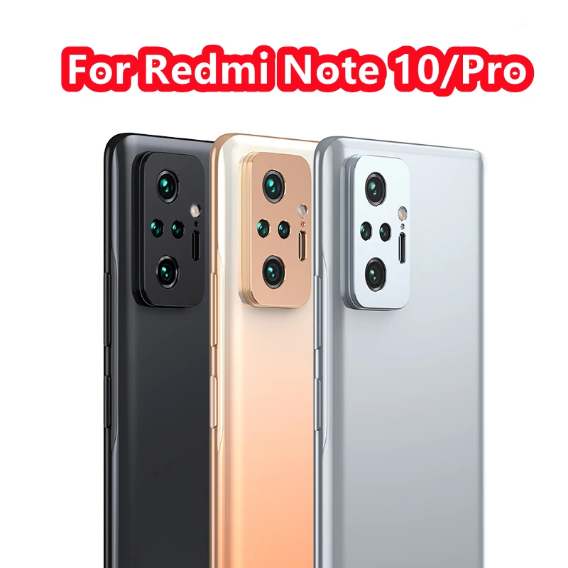 

Camera Lens Protector for Xiaomi Redmi Note 10 Pro Metal Ring Camera Cover for Redmi Note10 Note 10Pro Rear Lens Protection Case