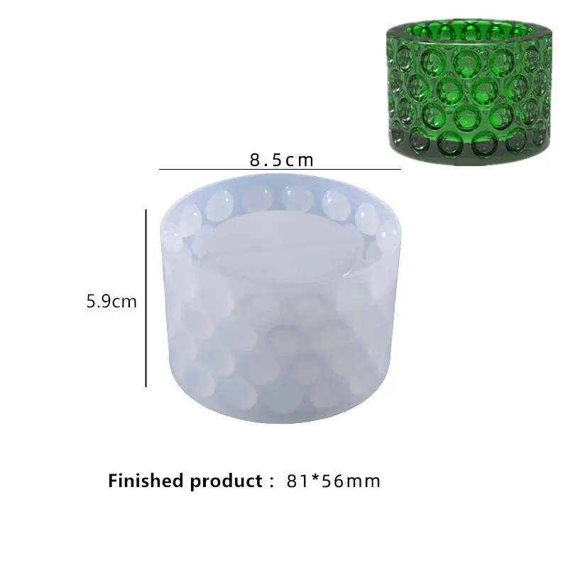 Круглые формы для подсвечников из цементной глины силиконовая форма сделай сам