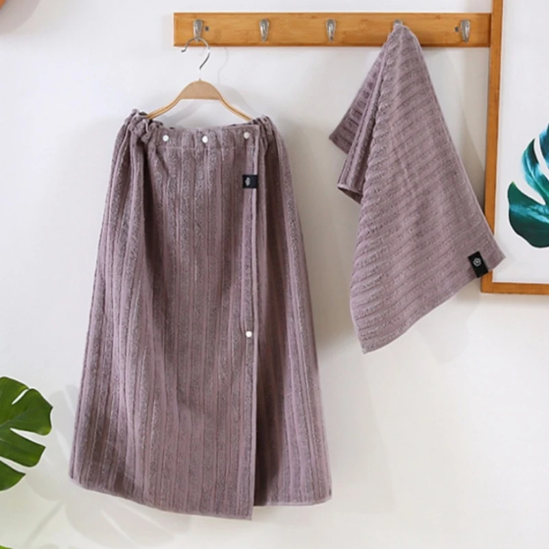 2 Pcs 140cm Women's Fashion Sling Bath Towel Quick-Drying Night Gown Lovely Bow Travel Hair Fast Super Absorbent Accessories