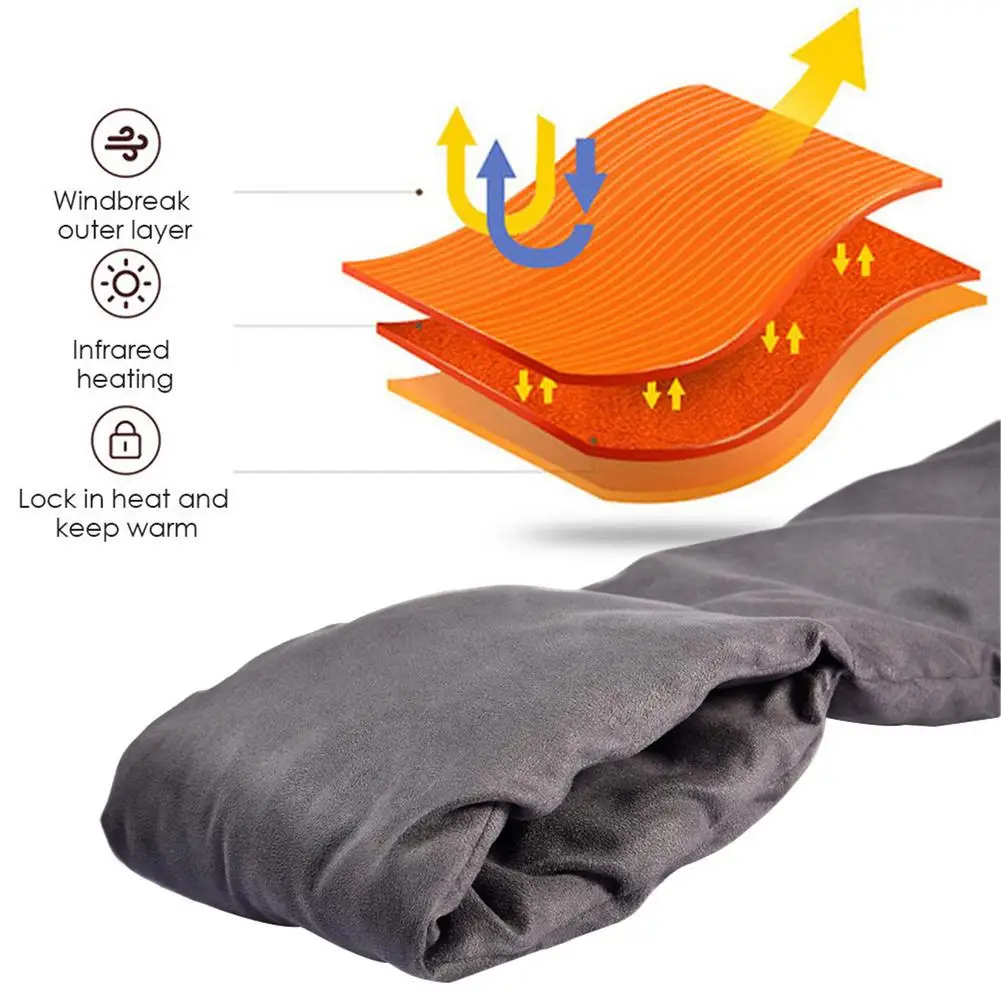 

Graphene Heated Scarf Keep Warm From The Cold USB Heated Scarf Rechargeable Heating Scarf Neck Heating Pad Shawl Warm Neck