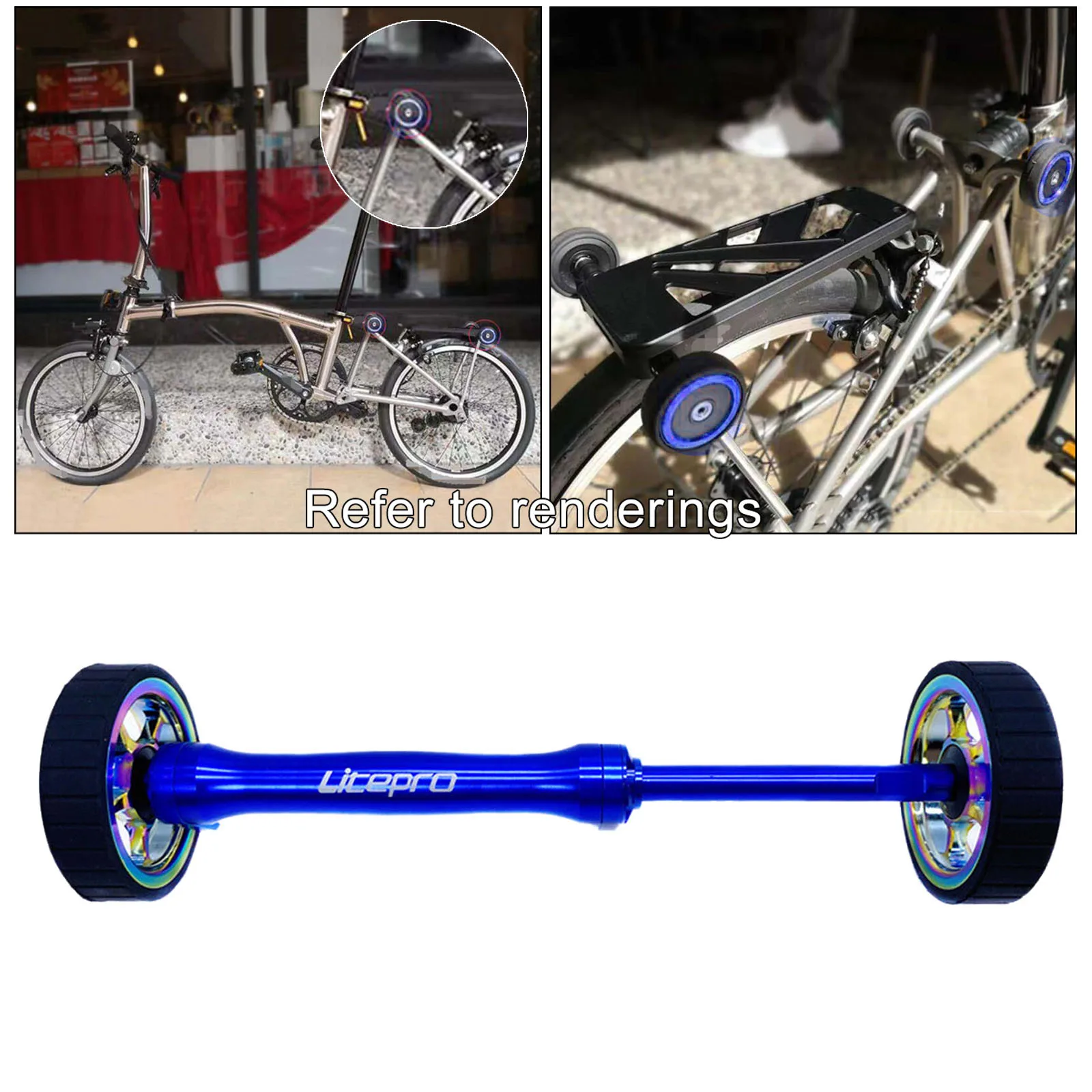 

Extension rod folding bike single wheel for folding bike rear rack