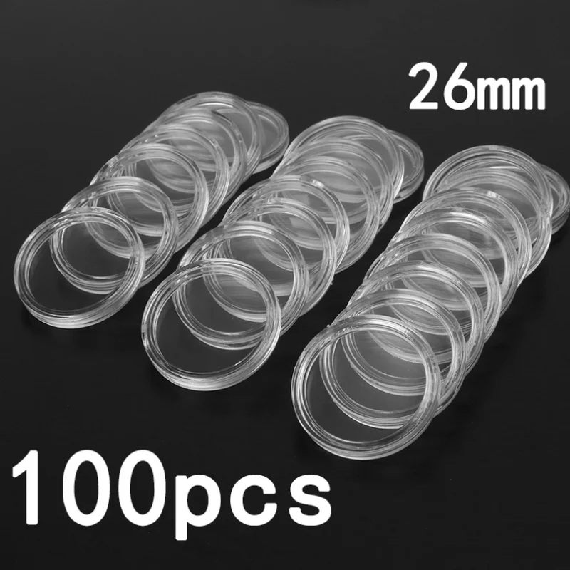 Монета капсула ящик для хранения прозрачные капсулы контейнеры Коробки защитный