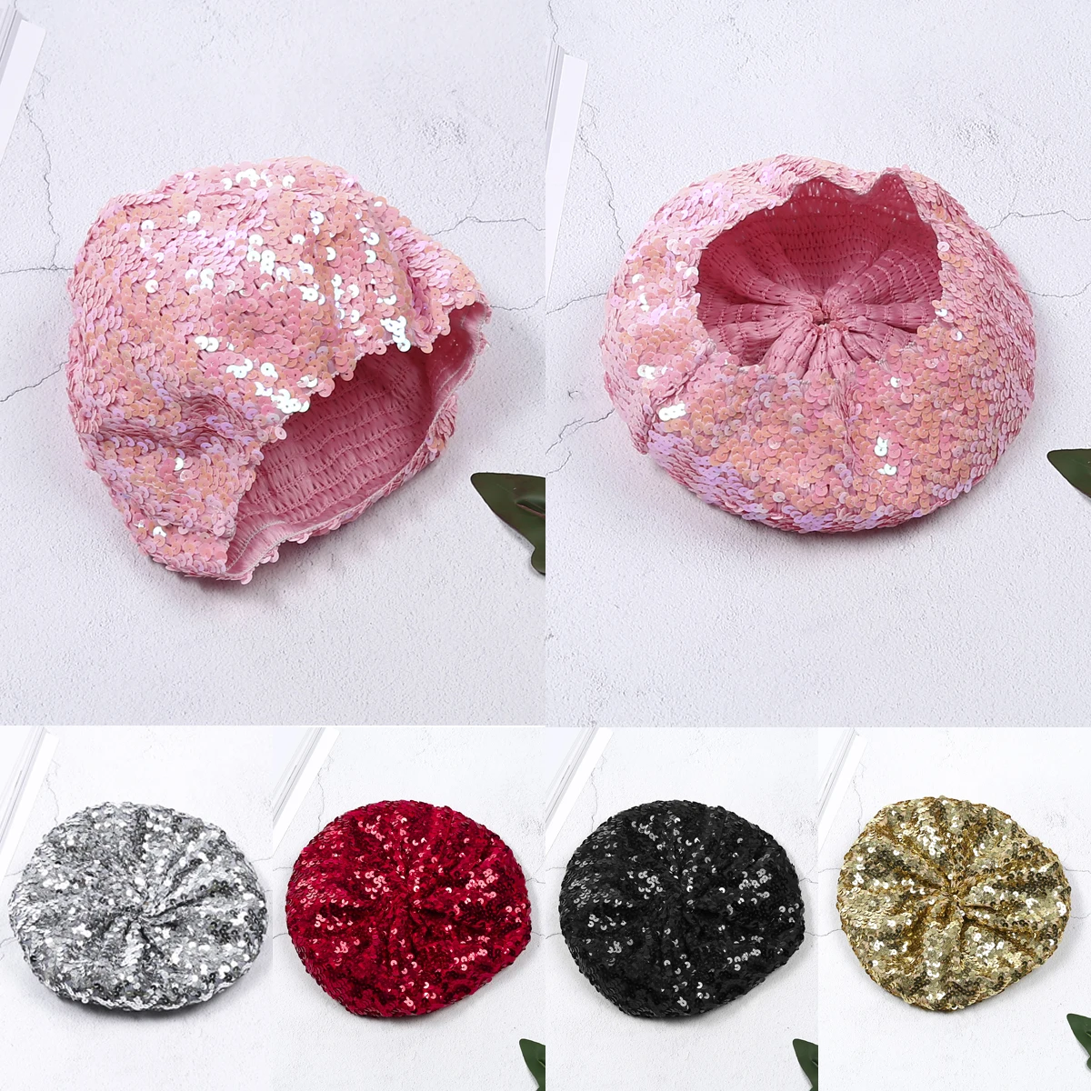 Женские разноцветные яркие шапки-бини Skullies Beanies женские Стрейчевые вязаные