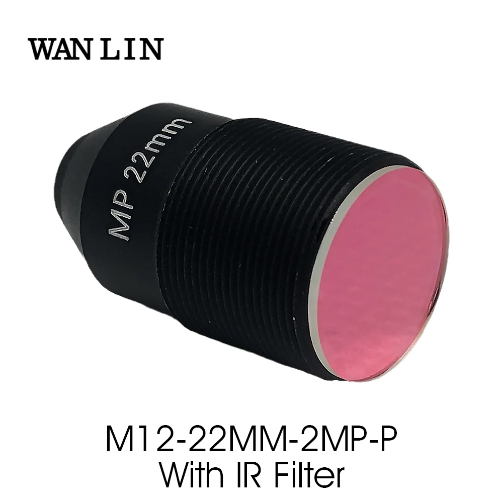 

M12 2MP 22mm Pinhole CCTV Lens with 650nm IR Filter HD 2.0Megapixel F1.6 1/2.7" for Security Surveillance IP Camera