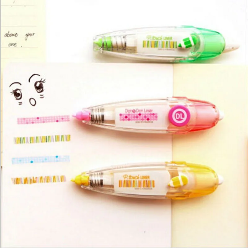 12 шт./лот новая Корректирующая лента в горошек декоративная маркировочная