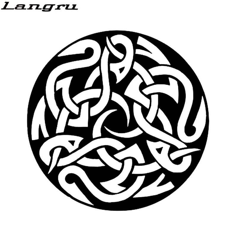 Langru 15 5 см * Забавный Кельтский Узел змея мотоциклетная наклейка для автомобиля