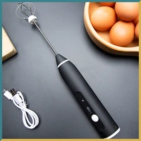 electric whisk usb recharge three speed adjustment kitchen cooking tools bubbler egg cream sauce stirrer small milk frother