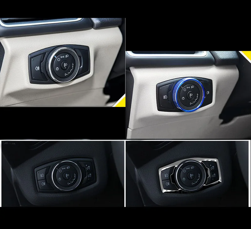 Украшение для кнопки фары Alijunda подходит Ford Focus 3 MK3 ST RS WALKER Escape Kuga Mondeo|kuga|kuga fordkuga