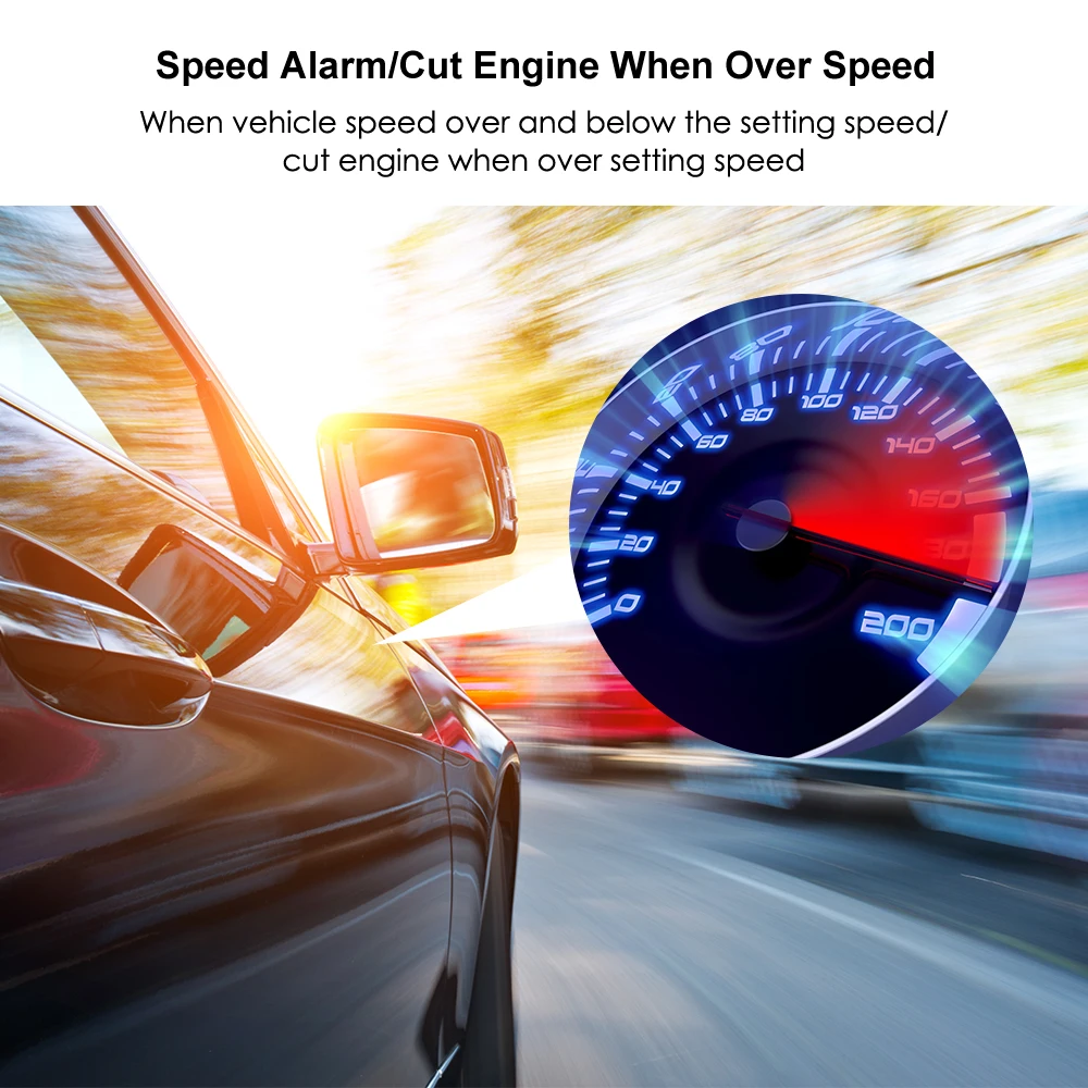 car GPS Tracker cut off engine 7-72V TK319-L Vehicle motorcycle tracking 4G Global use Free APP GPS Locator SOS Overspeed alarm