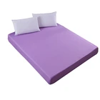 Цветной водонепроницаемый чехол для матраса защитная подушка для кровати, однотонный чехол для матраса с резинкой