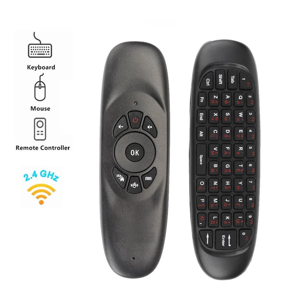 Беспроводная клавиатура VONTAR C120 air Mouse перезаряжаемая мини-клавиатура для