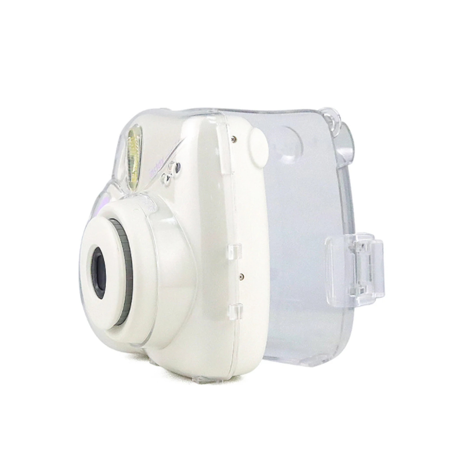 Защитный прозрачный чехол для камеры Fujifilm Instax Mini 7 + Plus жесткий из ПВХ со съемным