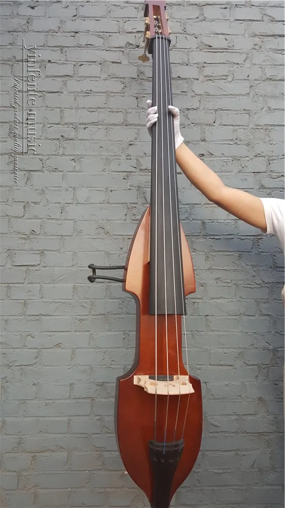 Новинка 3/4 4 струнный Электрический Вертикальный двойной бас отделка бесшумный