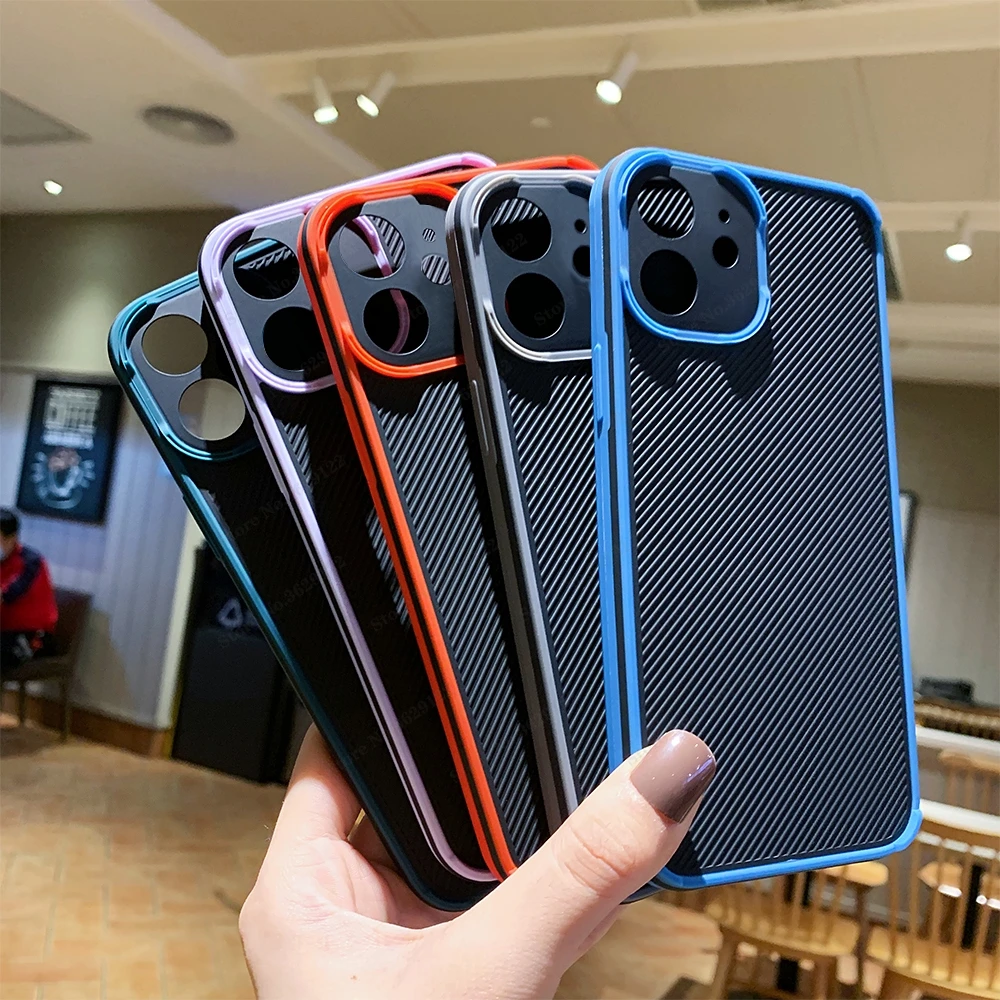 Чехол из поликарбоната для iPhone 12 Pro Max роскошный противоударный Матовый Бампер