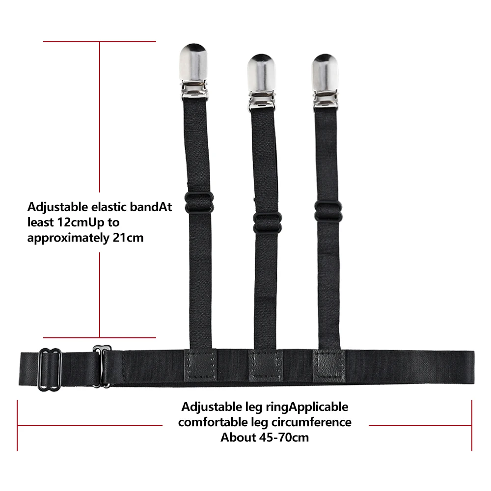 2 шт. мужские подтяжки ремень для рубашки с не блокировкой скольжения