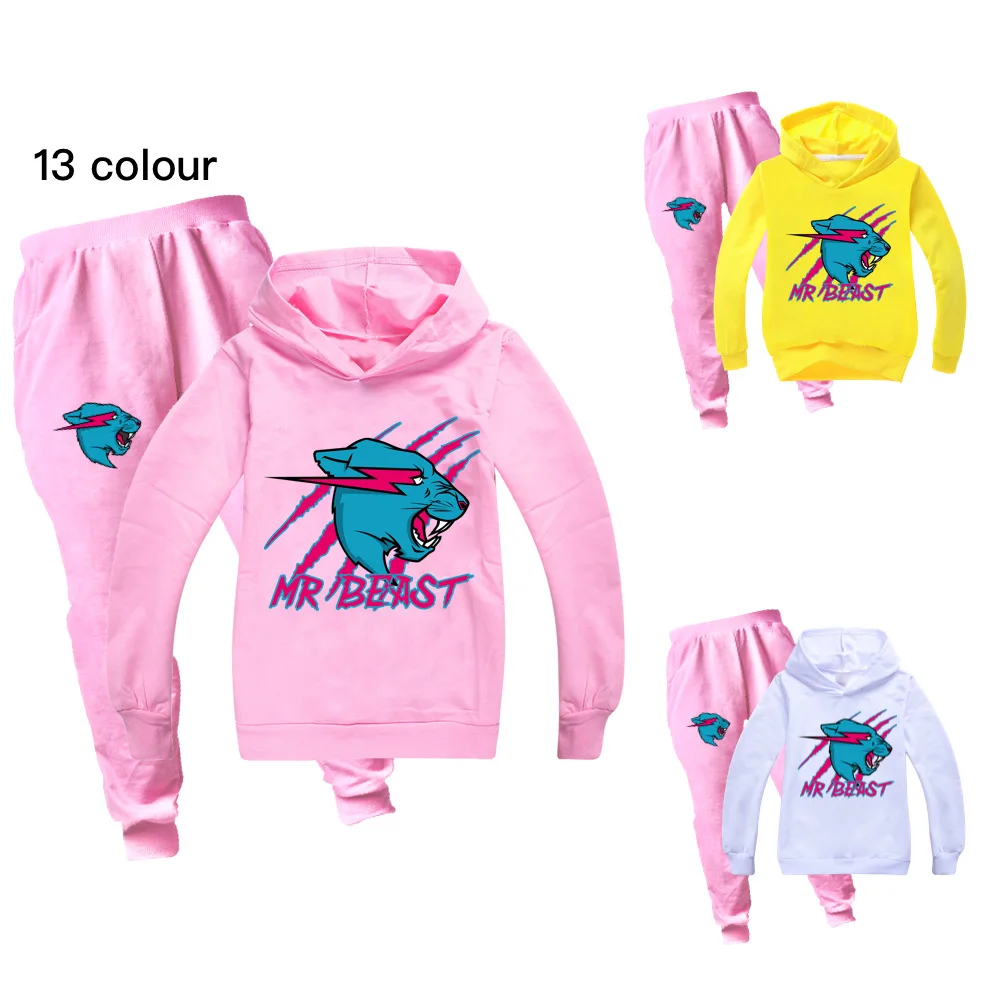 

Baby Boys Cat 3D Print Sport Clothing Set Girls Sets Hoody Sweatershirt Pants Toddler Kids Clothes Children Causal Tracksuit