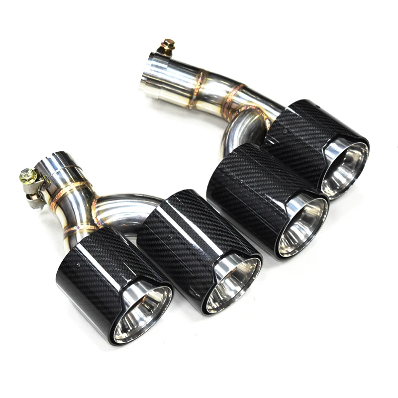 Автомобильный наконечник выхлопной трубы Quad 304 из нержавеющей стали для BMW G22 G23 G26