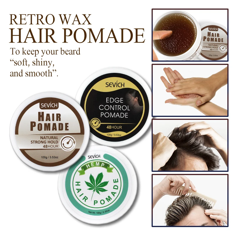 Восковая Помада для волос стойкий сильный удерживающий модный Стайлинг воска