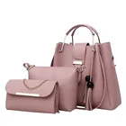 Комплект из 4 женских сумок, Модный женский кошелек и сумка, сумка-тоут через плечо, сумка-мессенджер, Прямая поставка