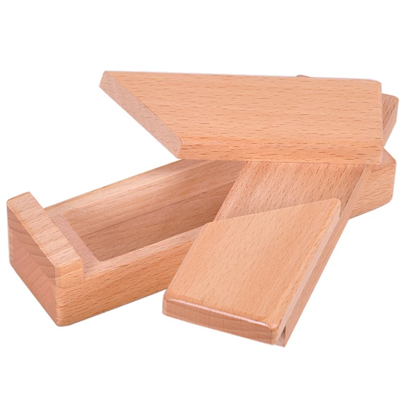 

Mysterious Puzzle Box 3D Brain Teaser Toy, Original Color Surprise Wooden Magic Box Gift Secret Box for Party Favor 87HF