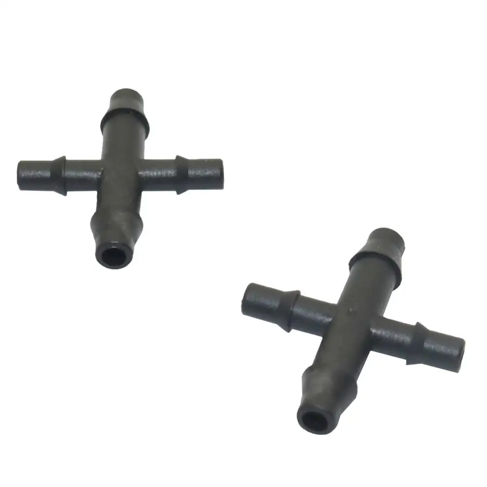 

4-ходовой переходник для трубного соединения 4/7 мм на 3/5 мм, соединитель для шланга с зазубринами, инструменты для полива сада и газона, 50 шт.