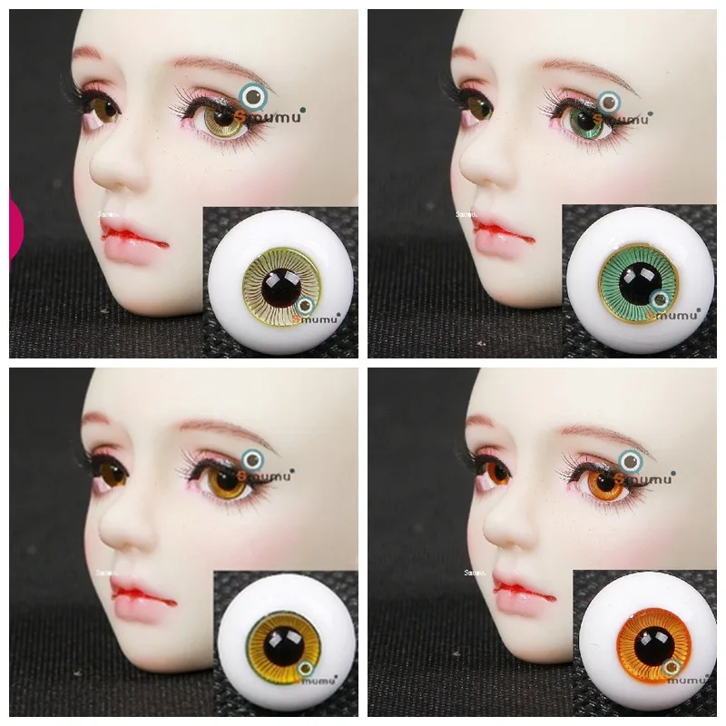

1/8 1/6 1/4 1/3 BJD Accessories doll eyes Glass eyeball for BJD/SD YOSD MSD SD16 DD,not include doll head and other E2563