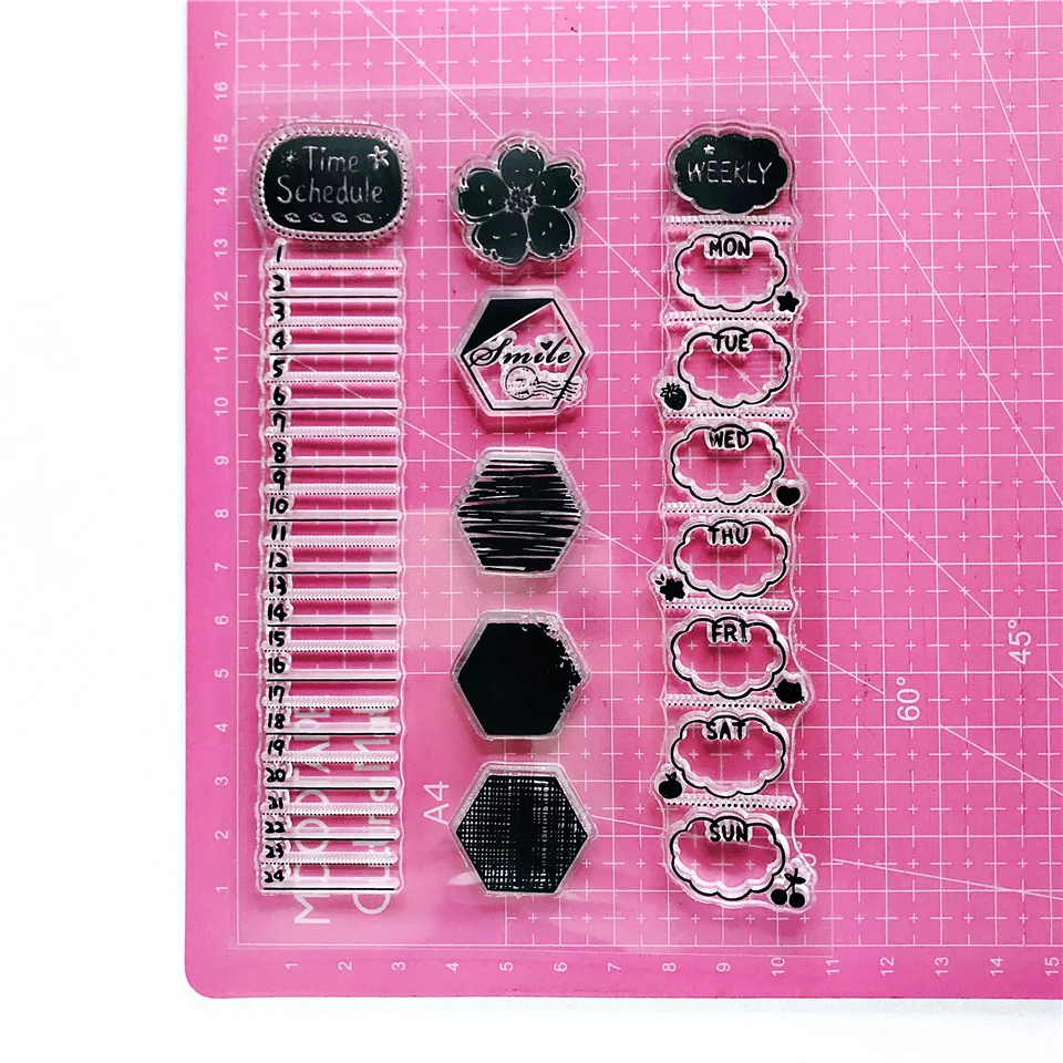 11*16 новое украшение прозрачная печать штампов для DIY скрапбукинга/пули журнал