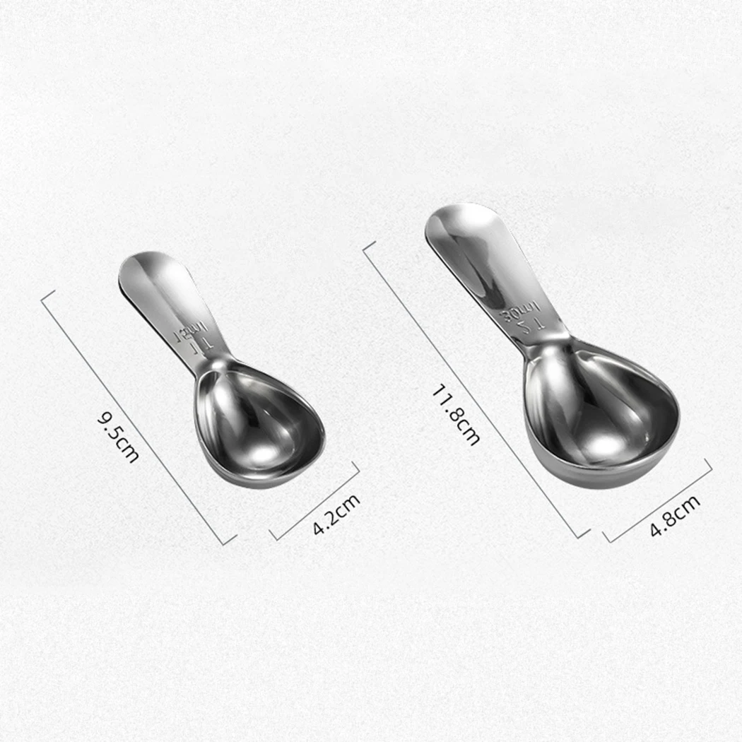 

1pc Metal Measuring Spoon Multifunction Coffee Scoop Stainless Steel Coffee Long Handle Tablespoon Kitchen baking Tools
