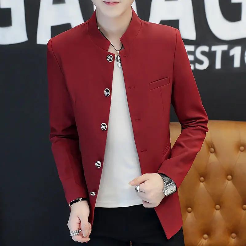 

Spring new suit jacket men's multi-button suit youth fashion network red handsome jacket