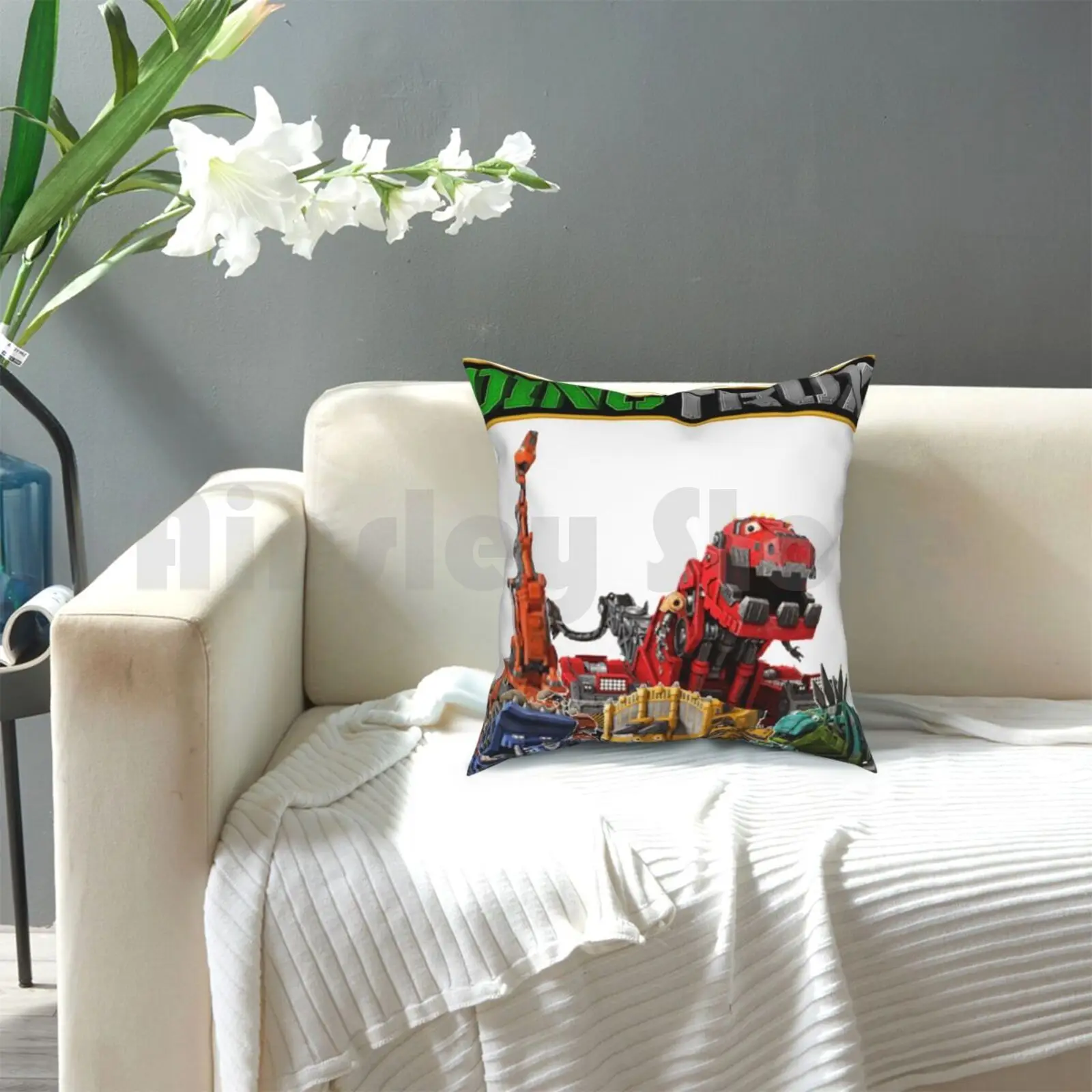 Dinotrux Мультяшные Детские подушки для фотографирования домашняя мягкая диванная