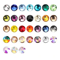 ss3 ss8 smaller size nail art flatback rhinestones glass clear crystal 35 colors premium quality glue on stones