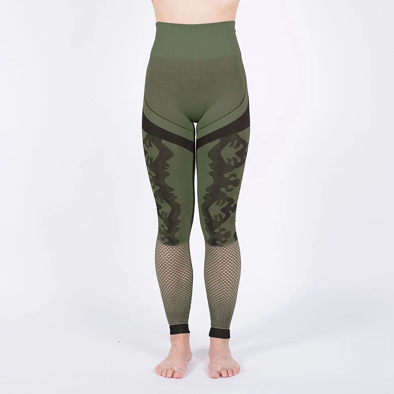 SALSPOR, камуфляжные Бесшовные Спортивные Леггинсы для женщин, Акула, фитнес, полые, обтягивающие леггинсы для спортзала, высокая талия, пуш-ап, эластичные штаны для йоги