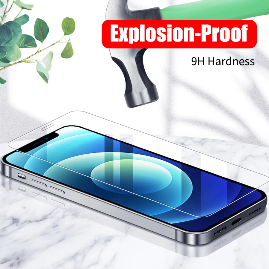 RUZSJ 3 in 1 Front and Back Tempered Glass On For iPhone 13 Pro Max Screen Protector + Camera Lens Glass For iPhone 12 Pro Mini